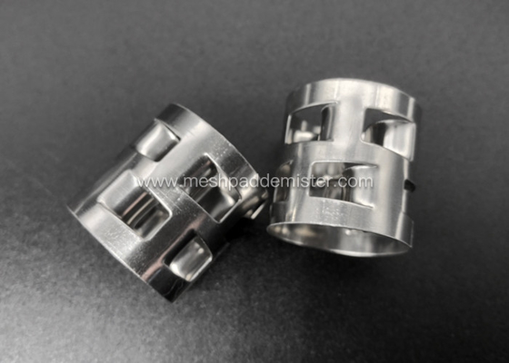 Kolom Distilasi 25mm Metal Pall Ring SS316 304 High Resistance