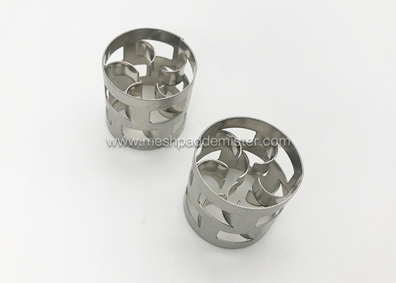Kolom Distilasi 316 Metal Random Packing Pall Ring 25 × 25 × 0,4 Mm