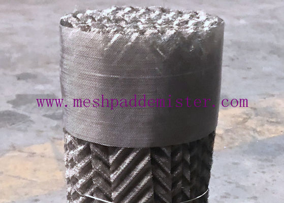 500X SS316L 200mm Wire Mesh Terstruktur Packing