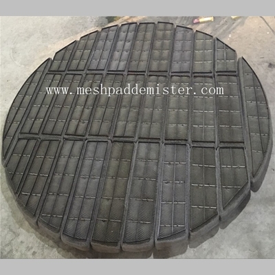 Round Stainless Steel 1400mm Wire Mesh Demister Pad 3 Bagian