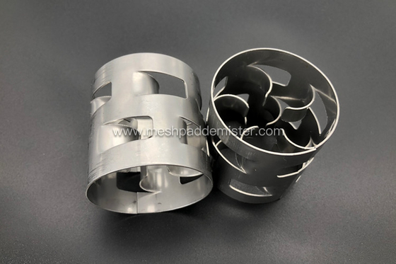 25mm Metal Pall Ring Untuk Industri Petrokimia / Pupuk Kimia