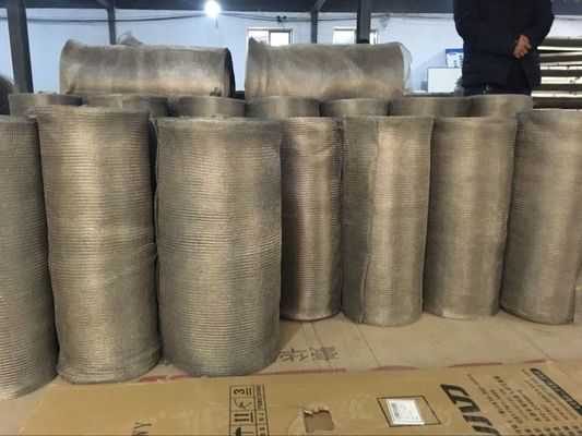 304 Stainless Steel Rajutan Wire Mesh Untuk Gas Liquid Filter Mesh Demister