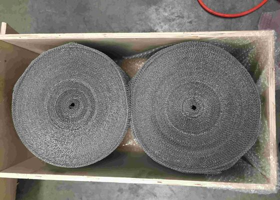 SS321 Rajutan Wire Mesh Roll 300mm Lebar Polos Untuk Pembuatan Demister